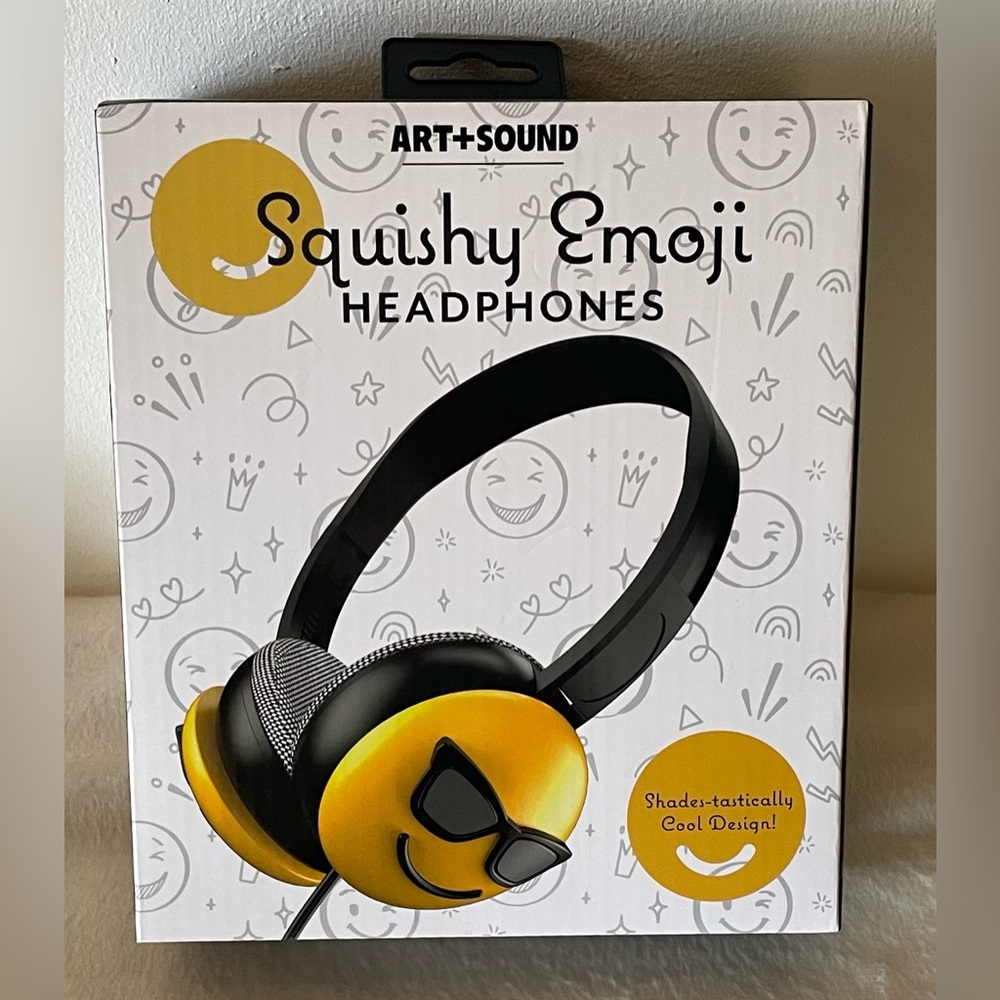 Art + Sound Squishy Emoji Headphones